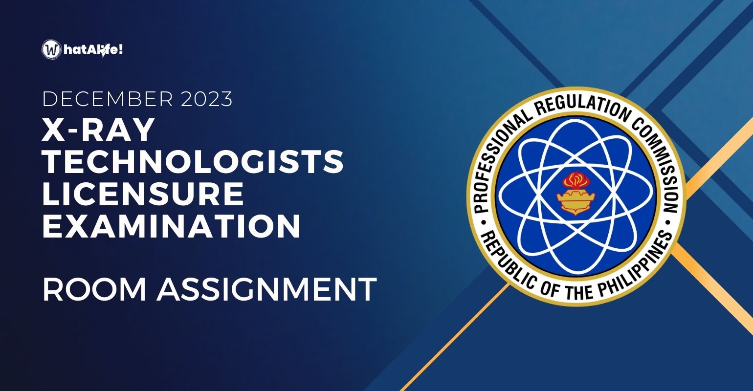room assignment december 2023 x ray technologists licensure exam