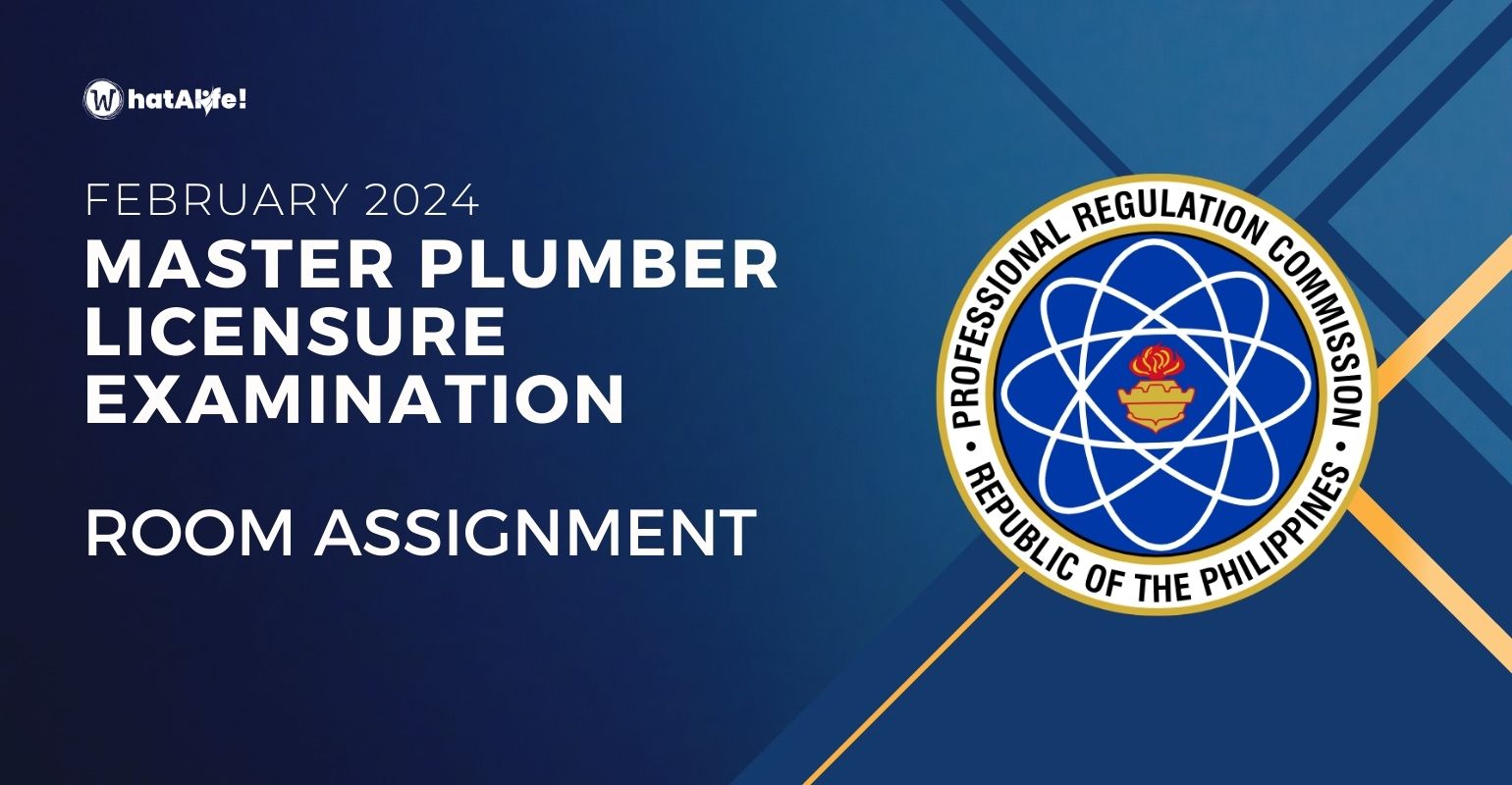 room assignment february 2024 master plumbers licensure exam