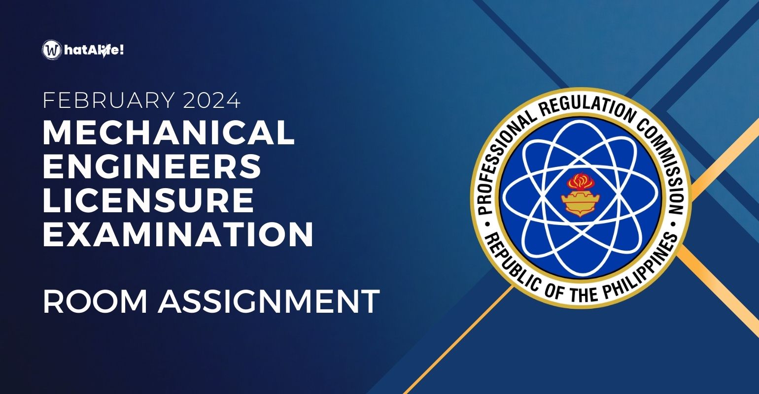 Room Assignment — February 2024 Mechanical Engineers Licensure Exam