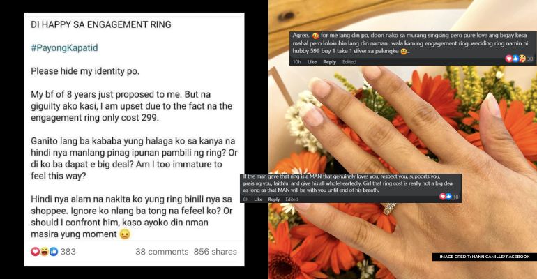 299 peso engagement ring ignites debate among netizens
