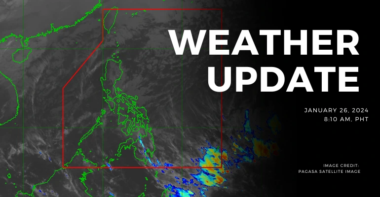 Enhanced Northeast Monsoon brings cloudy skies and rains across Philippines