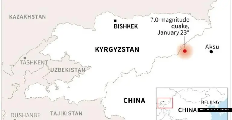Magnitude 7.0 earthquake strikes China-Kyrgyzstan border