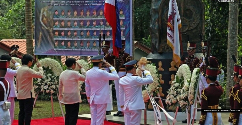 marcos urges filipinos to honor saf 44