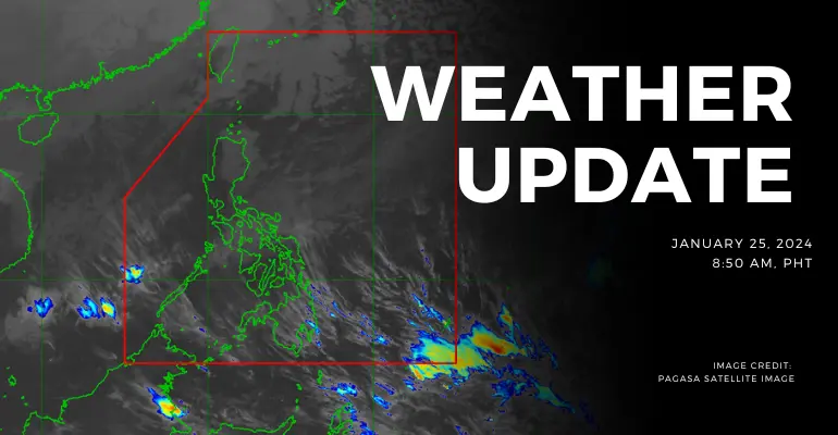 pagasa forecasts rain showers and thunderstorms across the philippines
