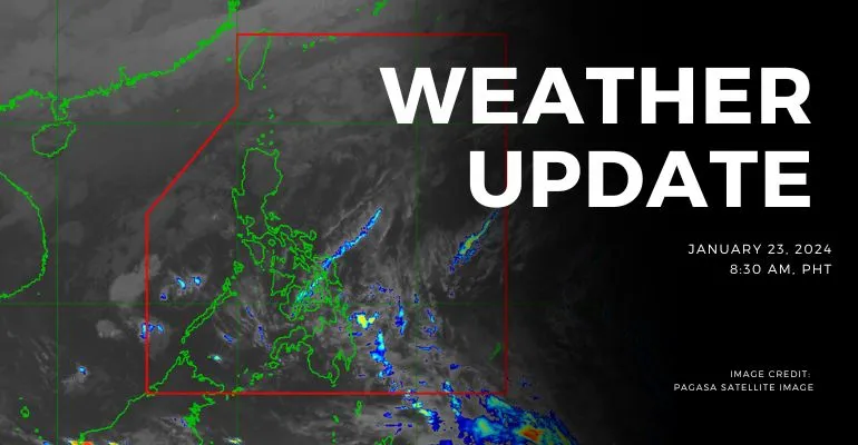 philippines to experience cloudy skies and light rains caused by northeast monsoon