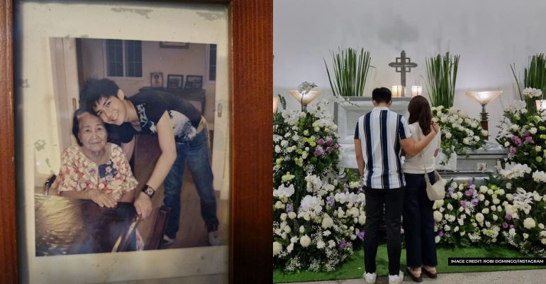 robi domingo mourns for his grandmothers death on his wedding day