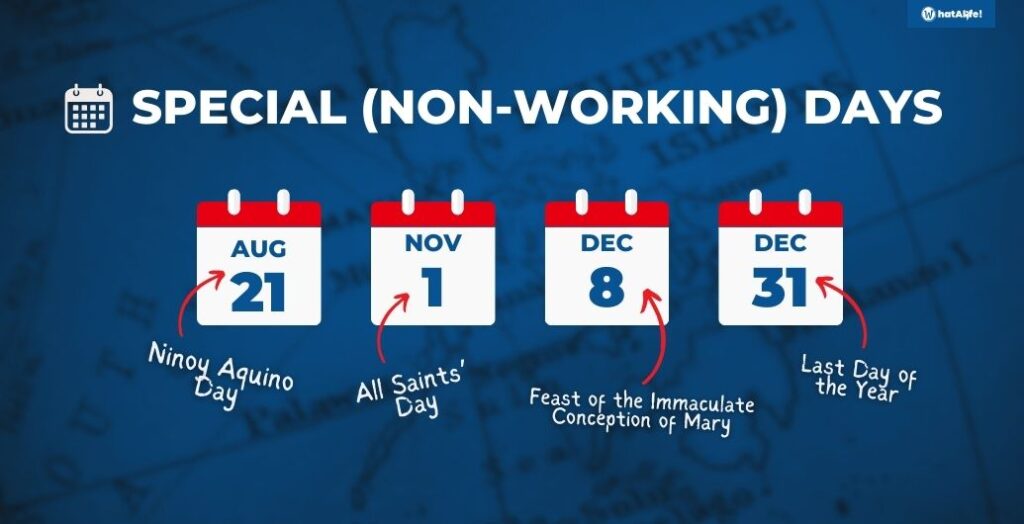Special Non working days in the Philippines