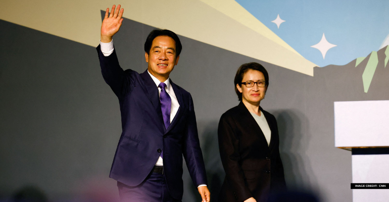 Lai Ching Te and running mate Hsiao Ni-Khim