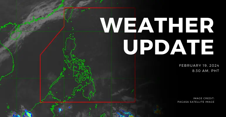 Cloudy skies expected in the country due to Easterlies