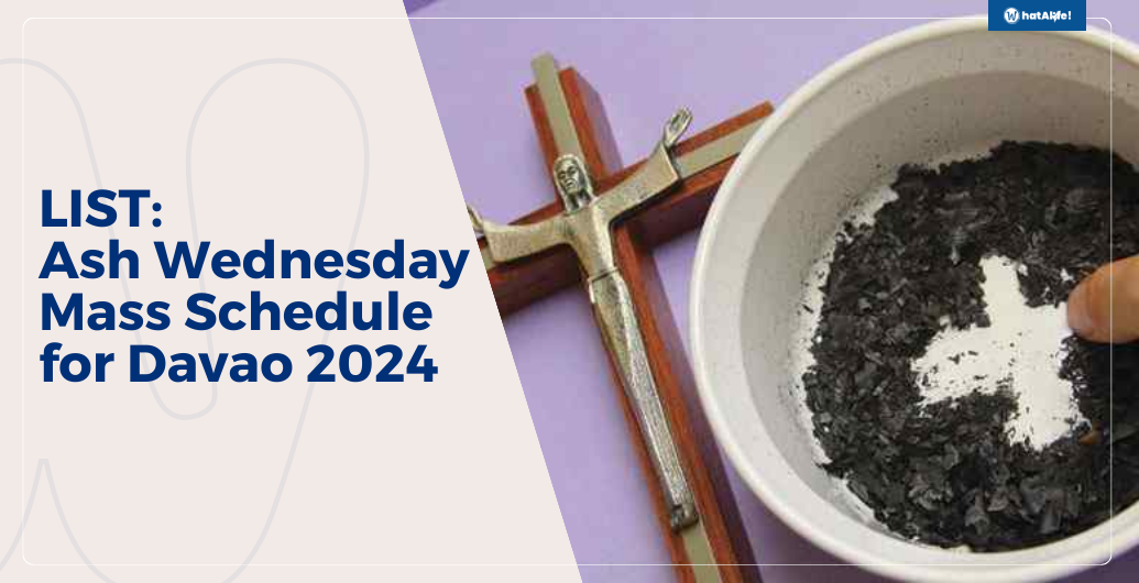 list ash wednesday mass schedule for davao 2024