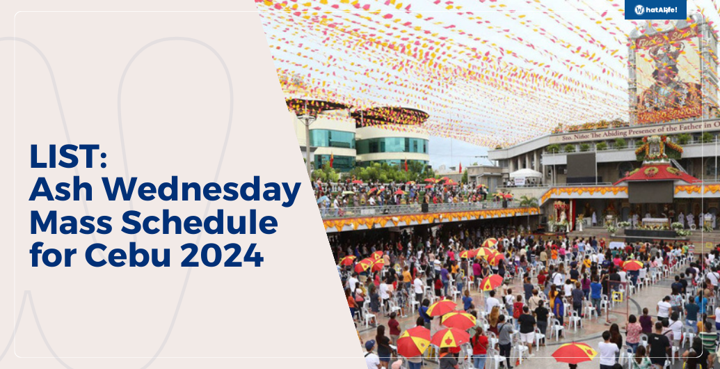 list ash wednesday mass schedules in cebu 2024