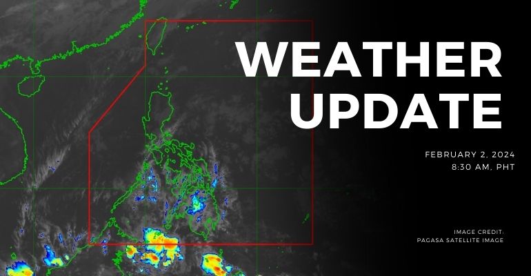 LPA triggers thunderstorms and rains over Mindanao, Northeast Monsoon affects rest of the country