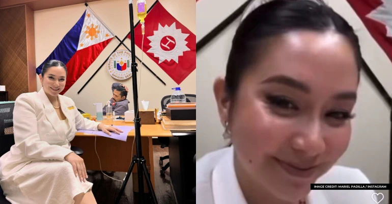 Mariel Padilla sparks controversy after getting  IV drip at senate office