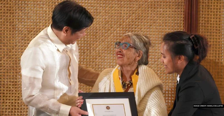 President Bongbong Marcos Jr. honors Apo Whang-Od for contributions to Philippine traditional arts