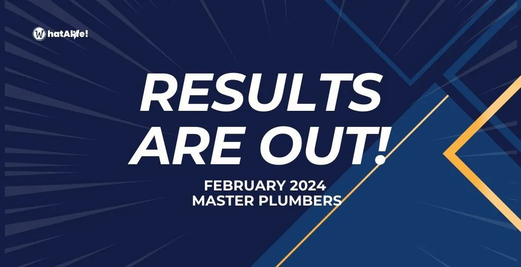 List of Passers – February 2024 Master Plumbers Exam Results