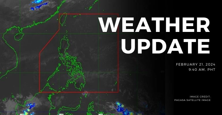 Easterlies continues to affect the eastern section of the country 