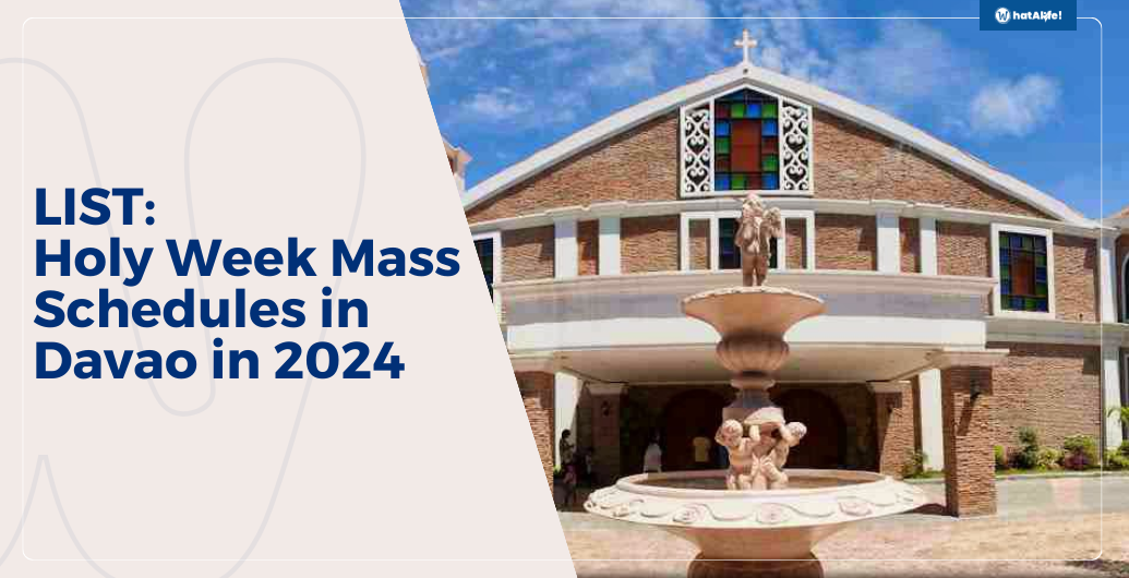 list holy week mass schedule for davao 2024