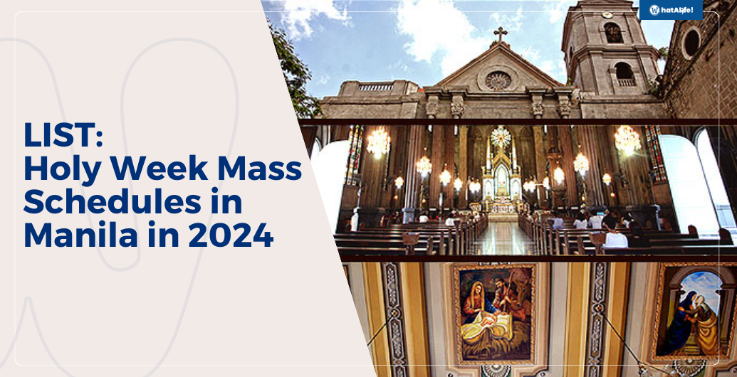 list holy week mass schedule for manila 2024