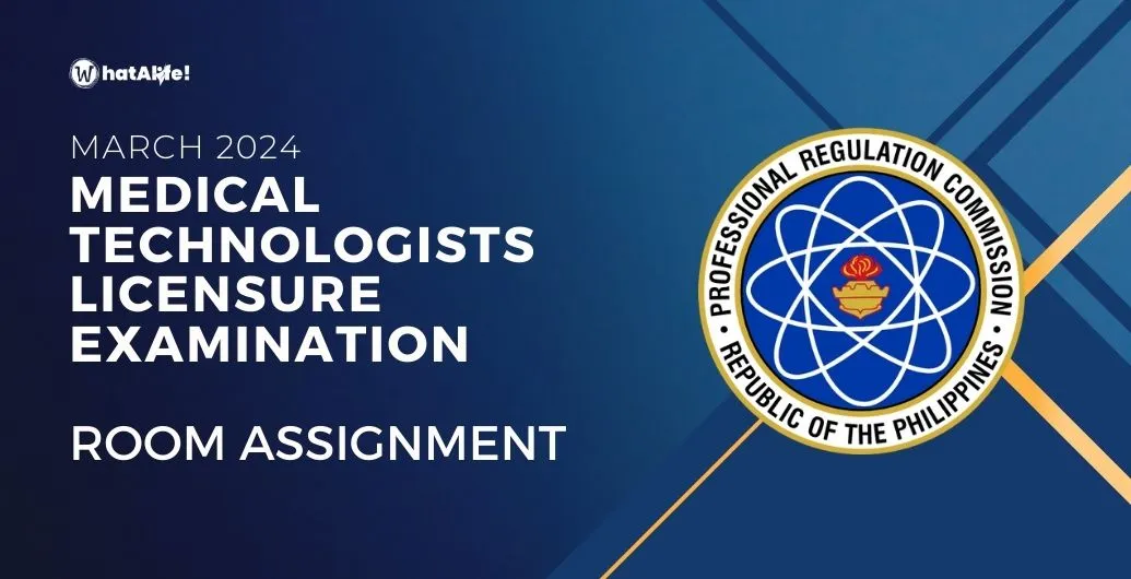 Room Assignment — March 2024 Medical Technologists Licensure Exam