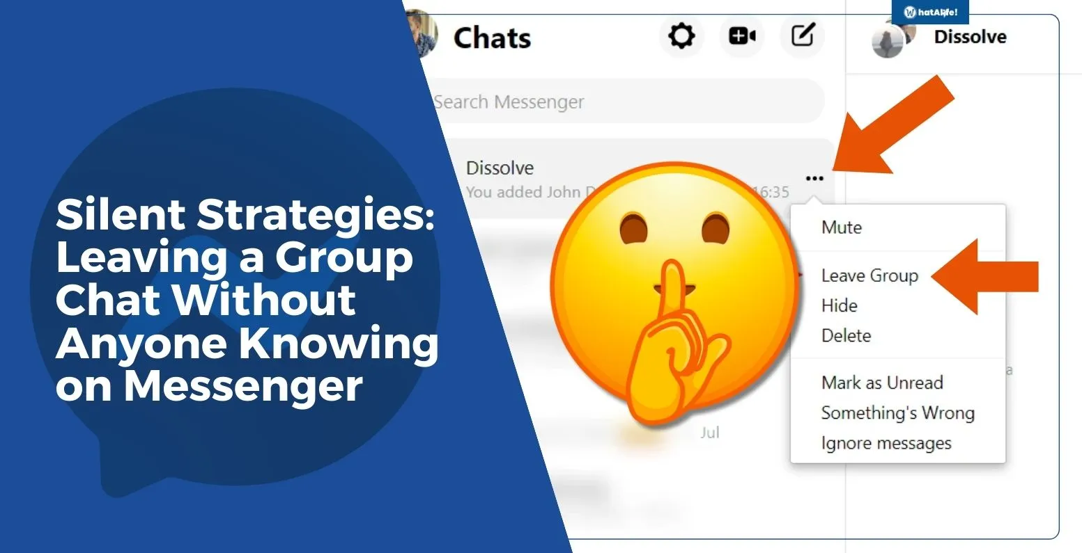 Silent Strategies: Leaving a Group Chat Without Anyone Knowing on Messenger 