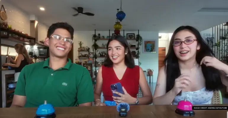 andrea brillantes hosts friendly competition between bea and kyle to test who knows her better