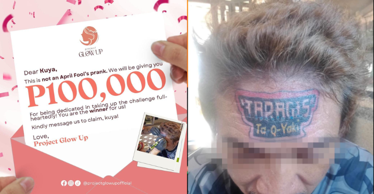 Business donates P100,000 to viral victim of logo tattoo prank