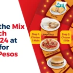 explore the mix and match menu 2024 at jollibee for only 75 pesos