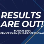 list of passers march 2024 civil service exam results sub professional level