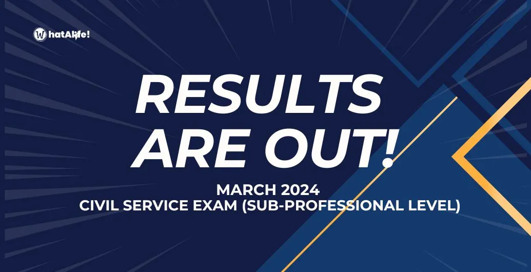 List of Passers March 2024 Civil Service Exam Results – Sub-Professional Level
