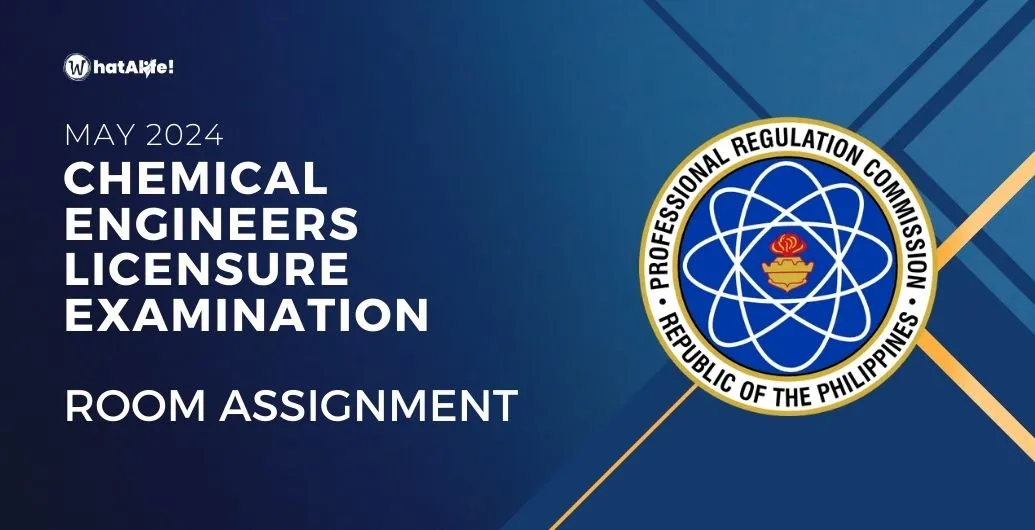 room assignment may 2024 chemical engineers licensure exam