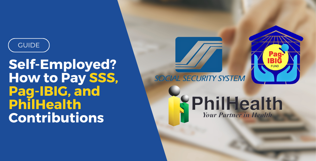 self employed how to pay sss pag ibig and philhealth contributions