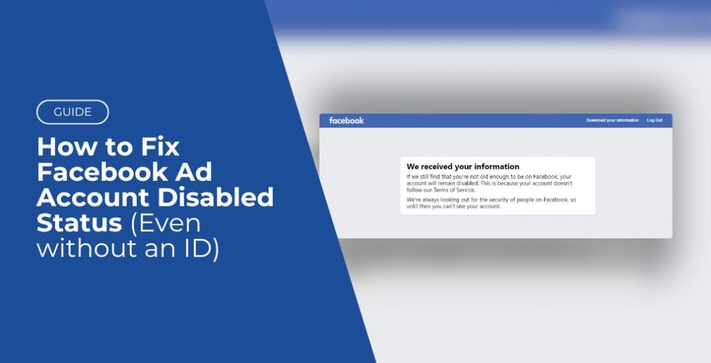 how to fix facebook ad account disabled status 2024