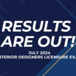 list of passers july 2024 interior designer licensure exam results