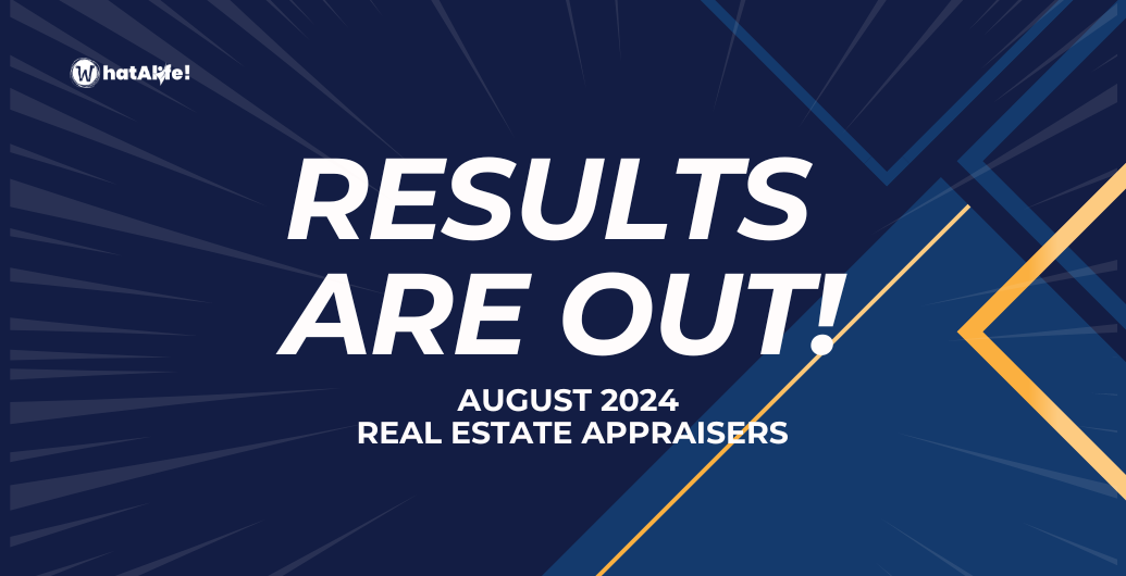 Full List of Passers —  August 2024 Real Estate Appraiser Licensure Exam