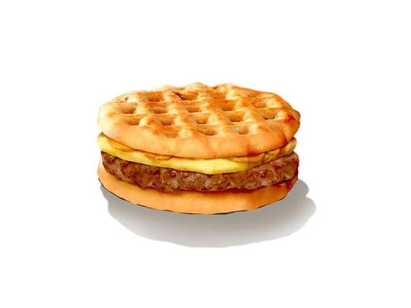 Burger King Waffle Sausage King with Egg