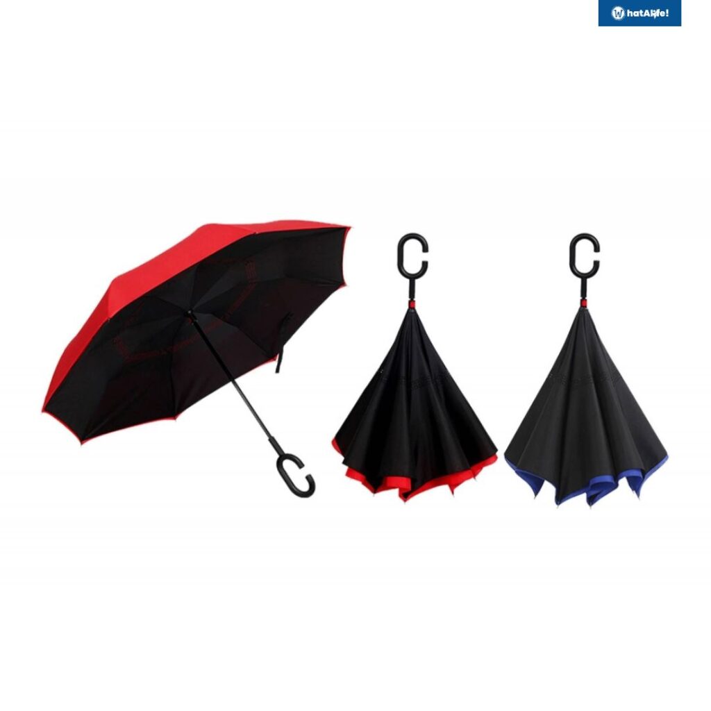 inverted reverse folding umbrella