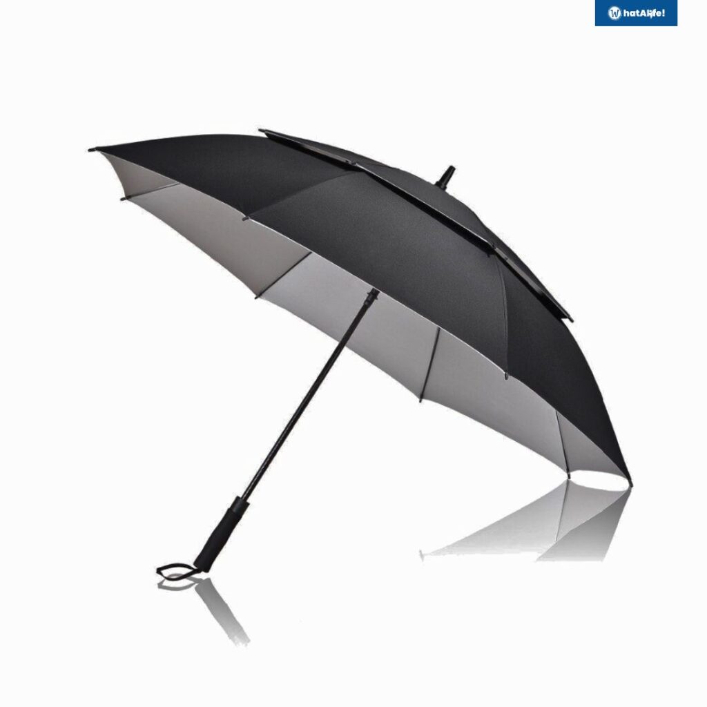 windproof double canopy umbrella