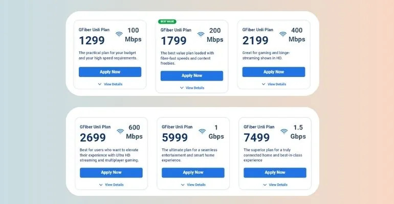 globe fiber plans