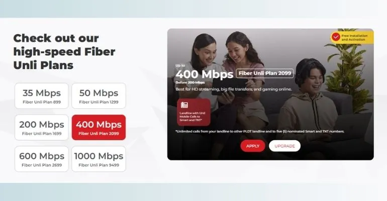 pldt fiber plans