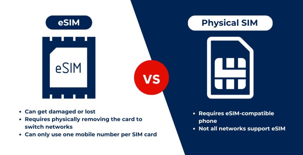 esim vs physical sim cons