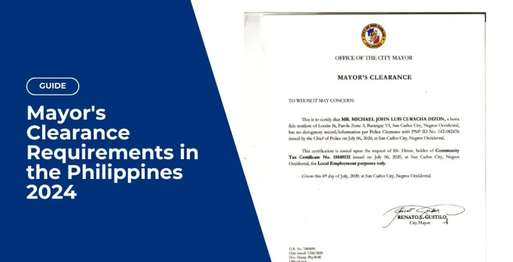 mayors clearance requirements in the philippines 2024 step by step guide