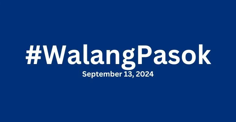 walangpasok class suspensions on friday september 13