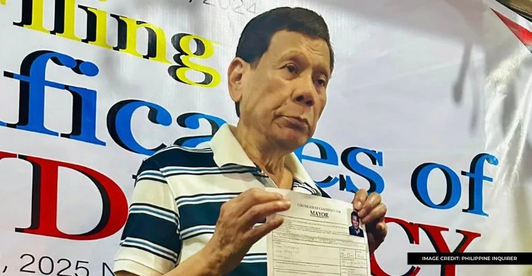 ex president duterte withdraws candidacy for davao city mayor