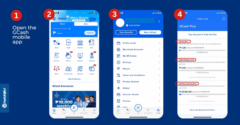 Steps on How to Check GCash Cash In Limit
