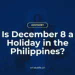 is december 8 a holiday in the philippines