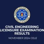 list of passers november 2024 civil engineers exam results