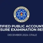 list of passers december 2024 certified public accountant licensure exam cpale