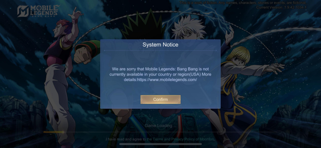 Mobile Legends System Notice