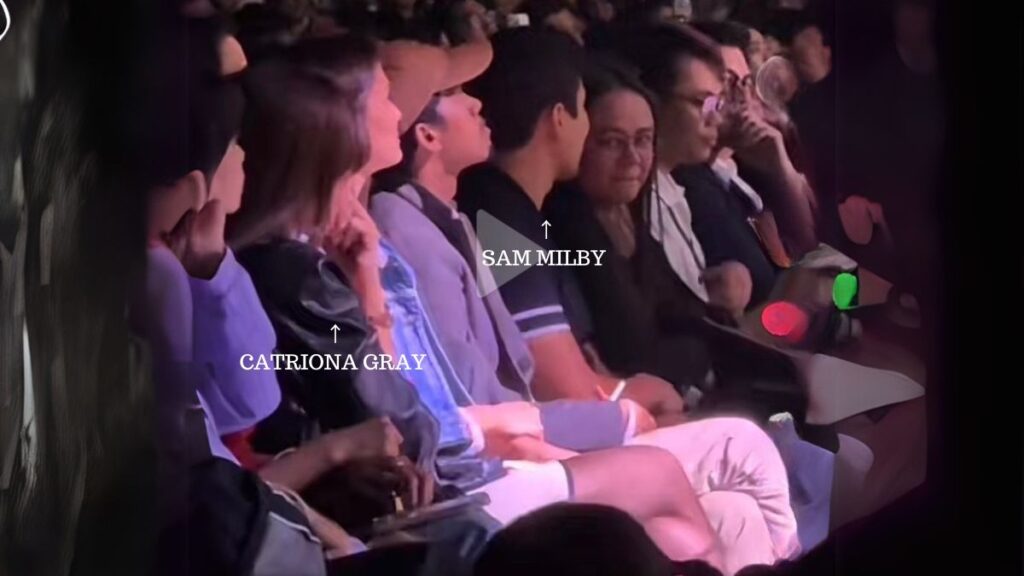 Catriona Gray and Sam Milby at concert. SCREENGRAB: @TIKTOK

TAKEN: PEP.PH