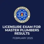 list of passers february 2025 master plumbers licensure exam